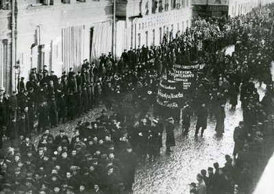 Demonstrationen in St. Petersburg, 1905 von Russian Photographer